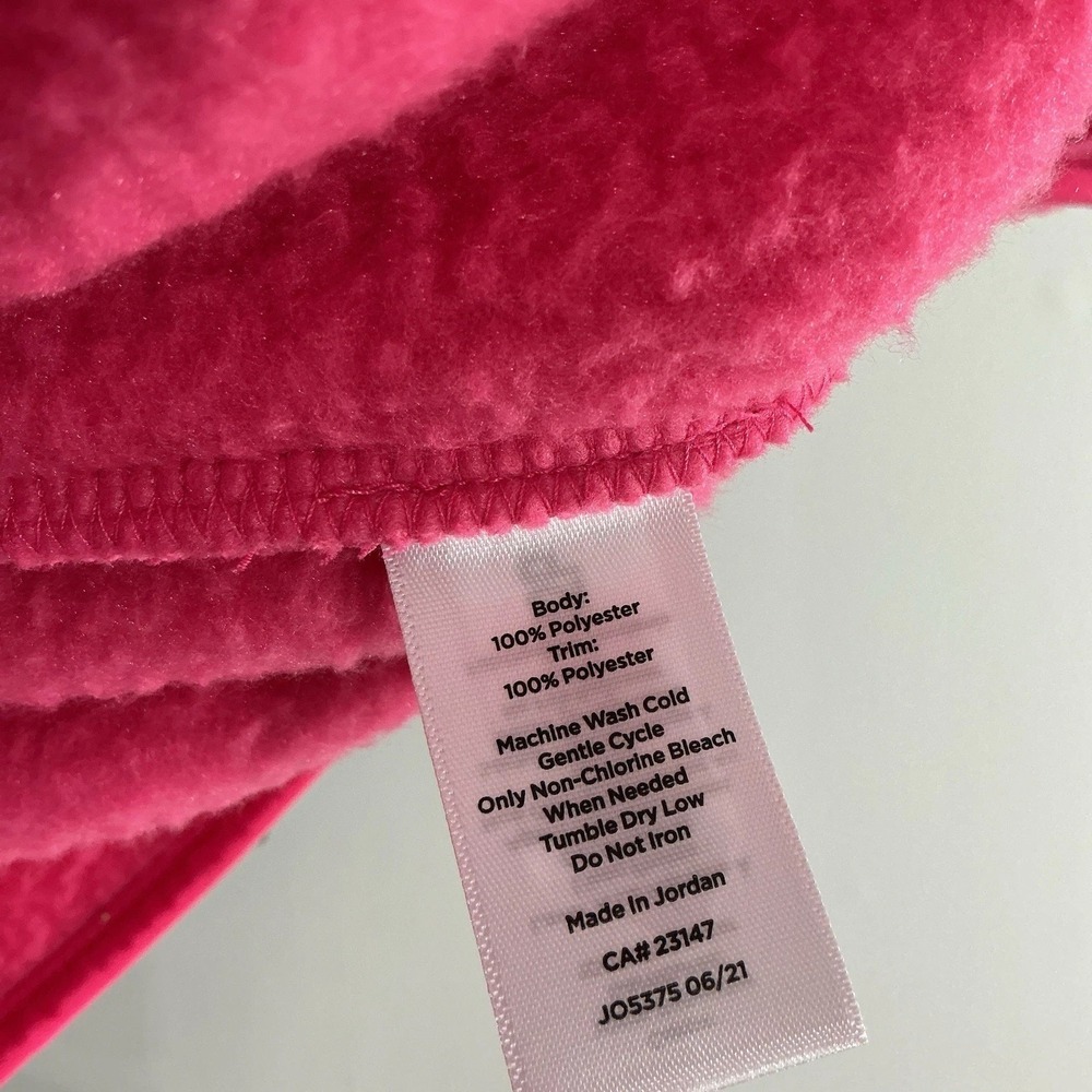 T by Talbots Women's Fleece Sherpa Jacket Full Zip Pockets Pink Size Small - Picture 7 of 9